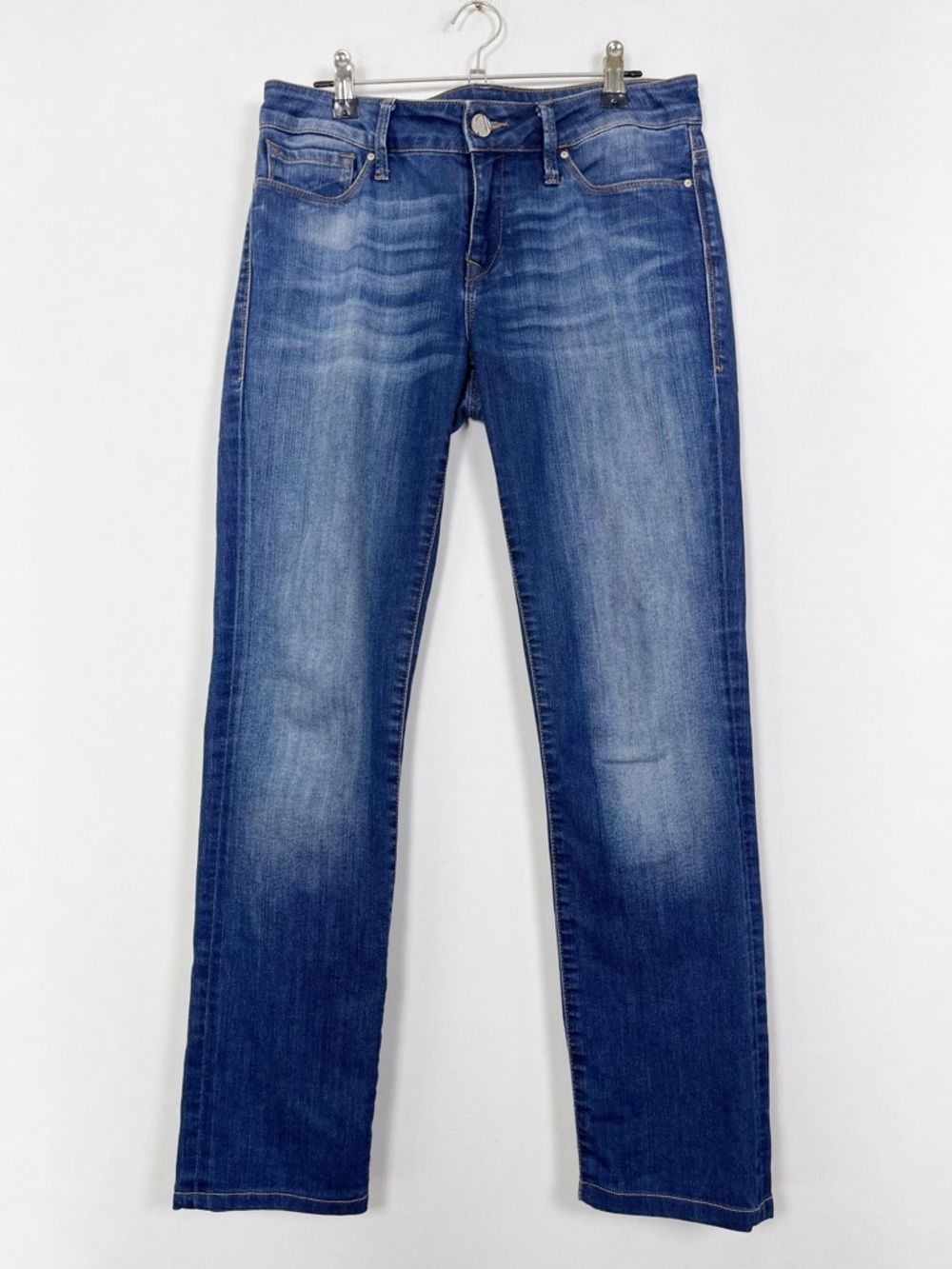 Mavi Women's Mid Rise Straight-Leg‎ Blue Jeans Size 28